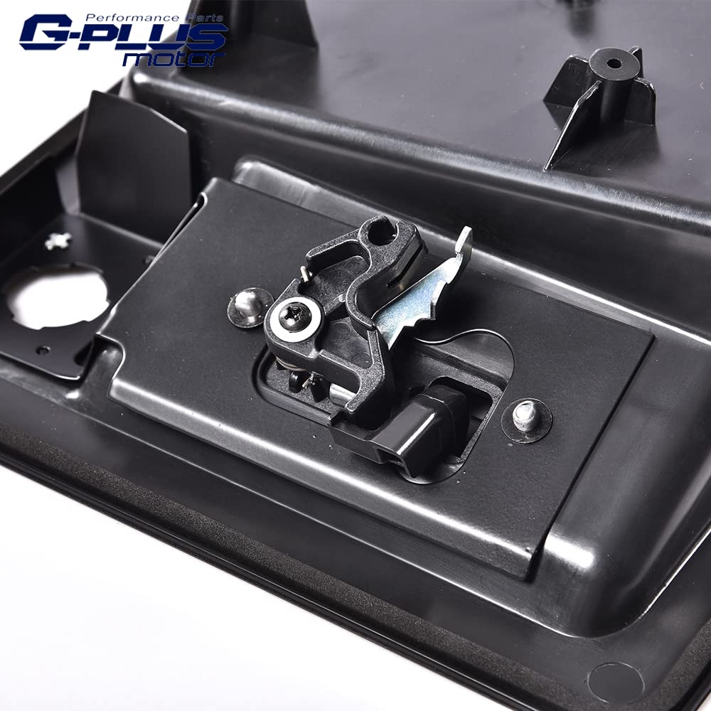 G-PLUS Rear Cargo Door Handle & License Plate Tag Bracket Compatible with Ford Van E150 E250 E350 6C2Z-15434A20-AA, FO1820100