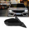 G-PLUS Power Mirror w/ 3-Pin Right Passenger Side Compatible with Honda Civic DX 2016-2020/Fit Honda Civic LX 2015-2021 Manual Folding 76208TBAA03ZA-PFM 76208TBAC03ZA-PFM Glossy Black