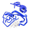 G-PLUS Silicone Radiator Coolant Hose Kit Clamps + Vacuum Hose Kit Compatible with Subaru Impreza WRX MK10 GRB/GH 2008-2011, Blue