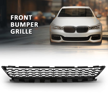 G-PLUS Front Center Bumper Grille, Compatible with BMW 740e M760i M760Li 2017-2019, Fit BMW 740i 750i 750Li 2016-2019, 51118092154, BM1036166