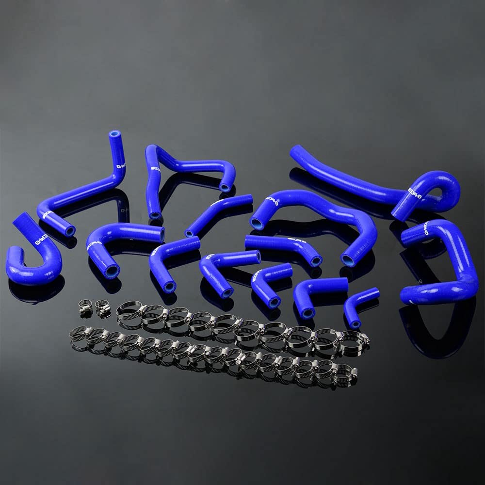 G-PLUS Silicone Heater Hose Kit Compatible With Nissan Skyline GTR RB26DET R33 R34,Blue