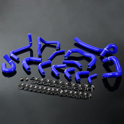 G-PLUS Silicone Heater Hose Kit Compatible With Nissan Skyline GTR RB26DET R33 R34,Blue
