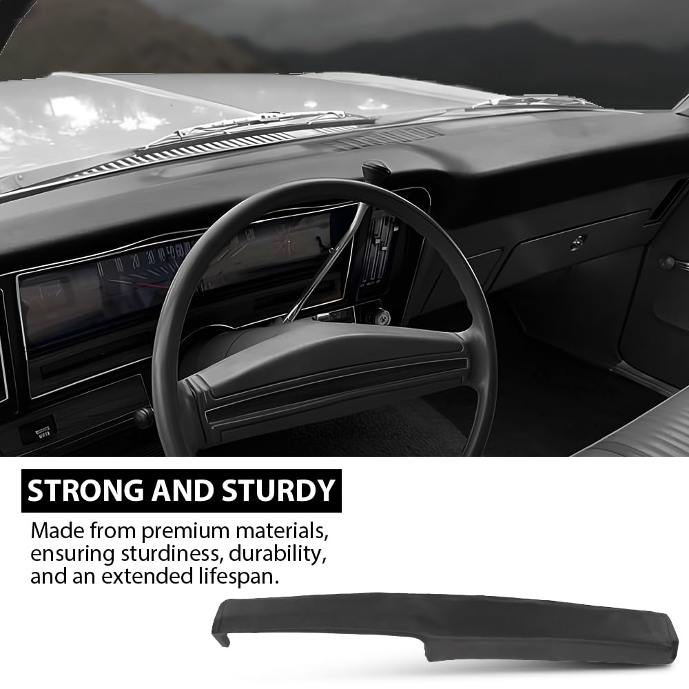 G-PLUS TPE Dash Board Pad Cover Cap Compatible with 1972-1974 Buick Apollo/1969-74 Chevy Chevy II