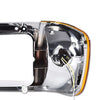 G-PLUS Freightliner Headlights Bezel with LED Turn Signal Light Compatible With 2010-2012 Freightliner FLD120 FLD120SD Pair of LED Freightliner Headlight Bezel Bumper Headlamps,faros delanteros