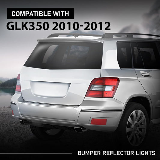 G-PLUS Pair Rear Bumper Reflector Light, Compatible with Benz GLK250 GLK350 Base 4Matic Sport Utility 4-Door 2010-2012, Left & Right Side 2PCS, 2048200174, 2048200274