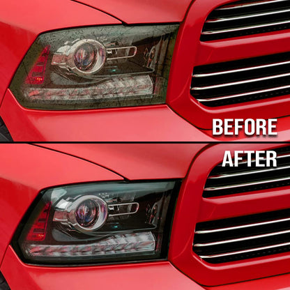 G-PLUS Housing Clear Corner Headlight Head Lamps Cover Smoke Compatible with 2009 2010 Dodge Ram 1500/2010 Dodge Ram 2500 3500 68001484AE 68001484AG