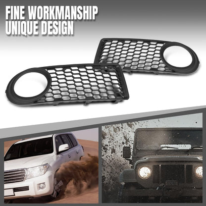 G-PLUS Pair Fog Light Trim Compatible with VW Beetle 2.5 2006-2008 Fit VW Beetle TDI 2006 1C0807684B01C, 1C0807683J01C Black