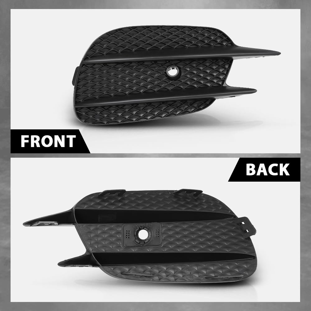 G-PLUS Front Bumper Grille Fog Light Cover Trim Compatible with Benz E-Class W213 E200 E260 E300 E350 E400 Sport 2016-2020 2138856700