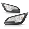 G-PLUS Pair Front Fog Lights & Fog Lamp Cover Bezel Set 4PCS, Compatible with Ford EcoSport 2018-2022, GN1Z15266AA, GN1Z15266AB