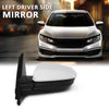 G-PLUS Power Mirror w/ 3-Pin Left Driver Side Compatible with Honda Civic DX 2016-2020/Fit Honda Civic LX 2015-2021 Manual Folding 76208TBAA03ZA-PFM 76208TBAC03ZA-PFM White