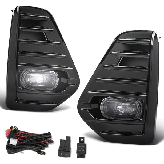 G-PLUS Fog Lights Lamps LED DRL W/Bezels Switch Harness kits Compatible with Nissan Kicks 2021-2023 26150-00Q0B