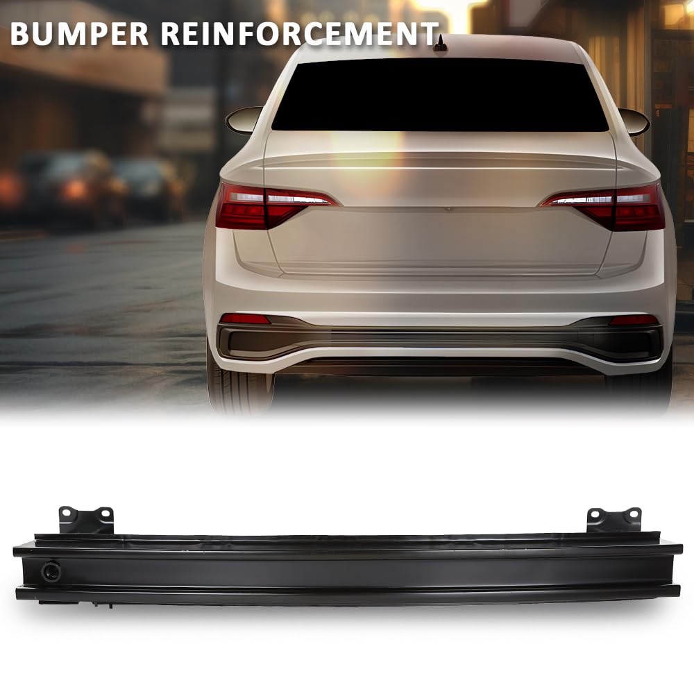 G-PLUS Rear Bumper Reinforcement Steel Compatible with Volkswagen Jetta 2019-2023 17A807305E, VW1106136