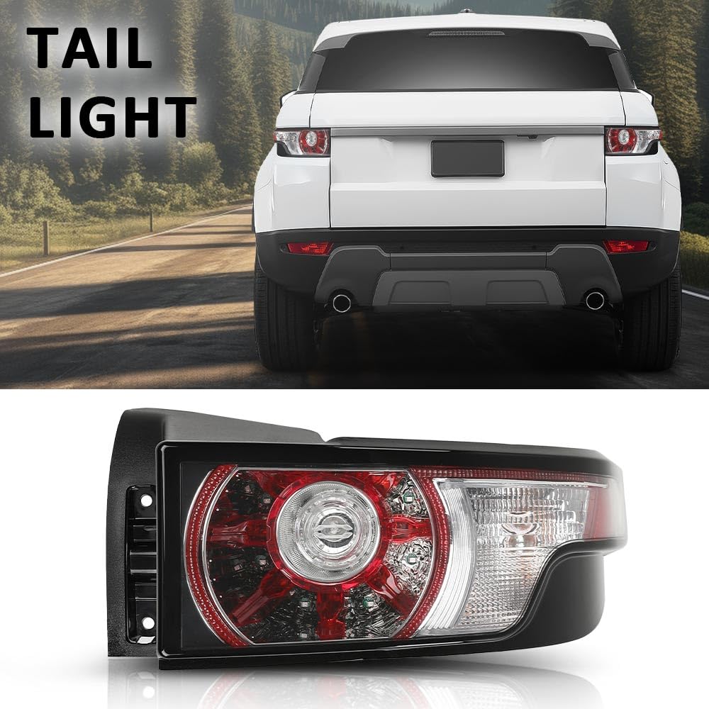 G-PLUS Tail Light Rear Brake Lamp Right Side Compatible with Land Range Rover Evoque 2011-2015 LR074796 Luces Traseras Rear Brake Lamps Assembly