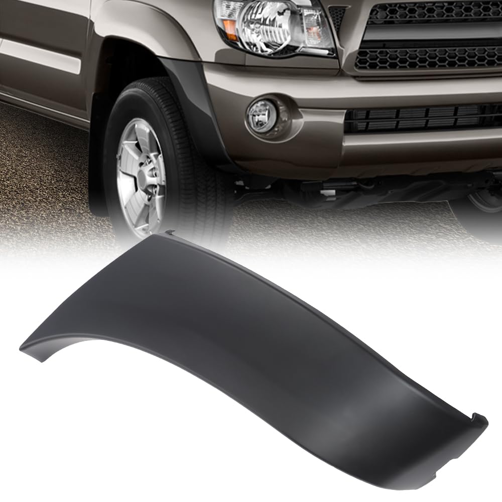 G-PLUS Front PP Bumper End Cap Compatible With Toyota Tacoma 2005-2011 Cover Extension Right Side 5211204030 5211204020