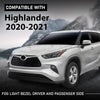 G-PLUS Fog Light Bezel Driver and Passenger Side Pair Compatible with Toyota Highlander 2020-2022 TO1038239