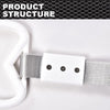 G-PLUS JDM Tsurikawa Ring Heart Subway Train Bus Car Handle Hand Straps Drift Charm,Rear Bumper Warning Ring (White)