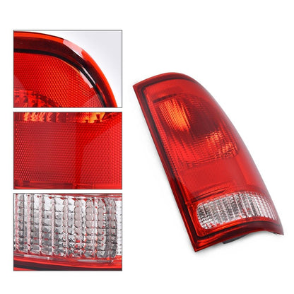 G-PLUS Red Tail Light w/o Bulbs & Wire Harness Passenger Side Compatible with Ford F150 Stepside 1997-2004/Fit F250 F350 F450 F550 Super Duty 1999-2007 F85Z13404CA, FO2801117 FO2800117 Red