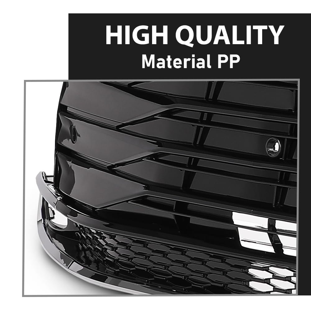 G-PLUS Front Lower Bumper Grille Grill, Compatible with Toyota Sienna 2021-2024, W/Sensor Holes, W/o Camera Option, 5310208070, TO1036247