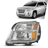 G-PLUS Projector Headlight Compatible with GMC Terrain (submodel: SLE, SLT) 2010-2015 /Fit Terrain SL 2015 Left Driver Side Clear Lens Chrome Housing Bumper Headlamps,faros delanteros
