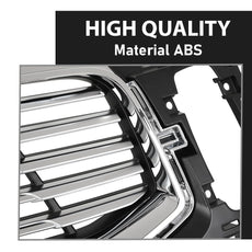 G-PLUS Bumper Grille Insert for Lincoln MKX 2016-2018 Black Silver Right Side Product Image