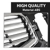 G-PLUS Front Right Bumper Grille Insert Chrome, Compatible with Lincoln MKX 2016-2018, Passenger Side, FA1Z8200AA, FO1200597 Black&Silver