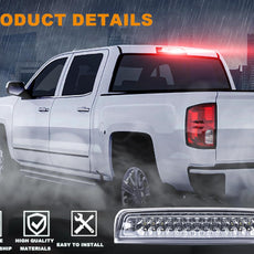 G-PLUS 3rd Brake Light for Dodge Ram 1500 2009-2017 Ram 2500 3500 2010-2017 LED Clear Lens Front View