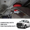 G-PLUS Body Cab Mount Bushing Kit Compatible with Ford F250 F350 Super Duty 2WD and 4WD 2008-2016 KF04060BK Red