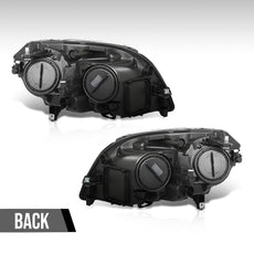 G-PLUS Headlight Set 2PCS for Benz GLK250 GLK350 2013-2015 Halogen Black Close-up View