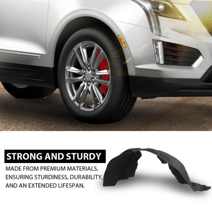 G-PLUS Fender Liner Inner Front Right Compatible with Cadillac XT5 2017-2023 GM1249276 23395492, 84088100, 84182806 Black
