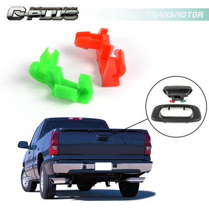 G-PLUS Tailgate Handle Rod Clip Set Compatible with 1999-2007 Chevy Silverado/GMC Sierra(2007 Classic Style Only),1Pair LH & RH