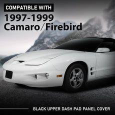 G-PLUS Upper Dash Pad Panel for Chevy Camaro Pontiac Firebird 1997-1999 Gray Front View
