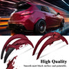 G-PLUS 4Pcs Universal Fender Flares, Durable Polyurethane Extra Wide Auto Car Body Kit NOT Fit Pickup, NOT Fit Corolla/Mercury Mentego, Wheel Protector (Front 23.4"*9.6" & Rear 25.2"*10.8")