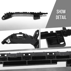 G-PLUS Front Bumper Brackets 2PCS for Cadillac XT5 2017-2023 Black Additional Angle