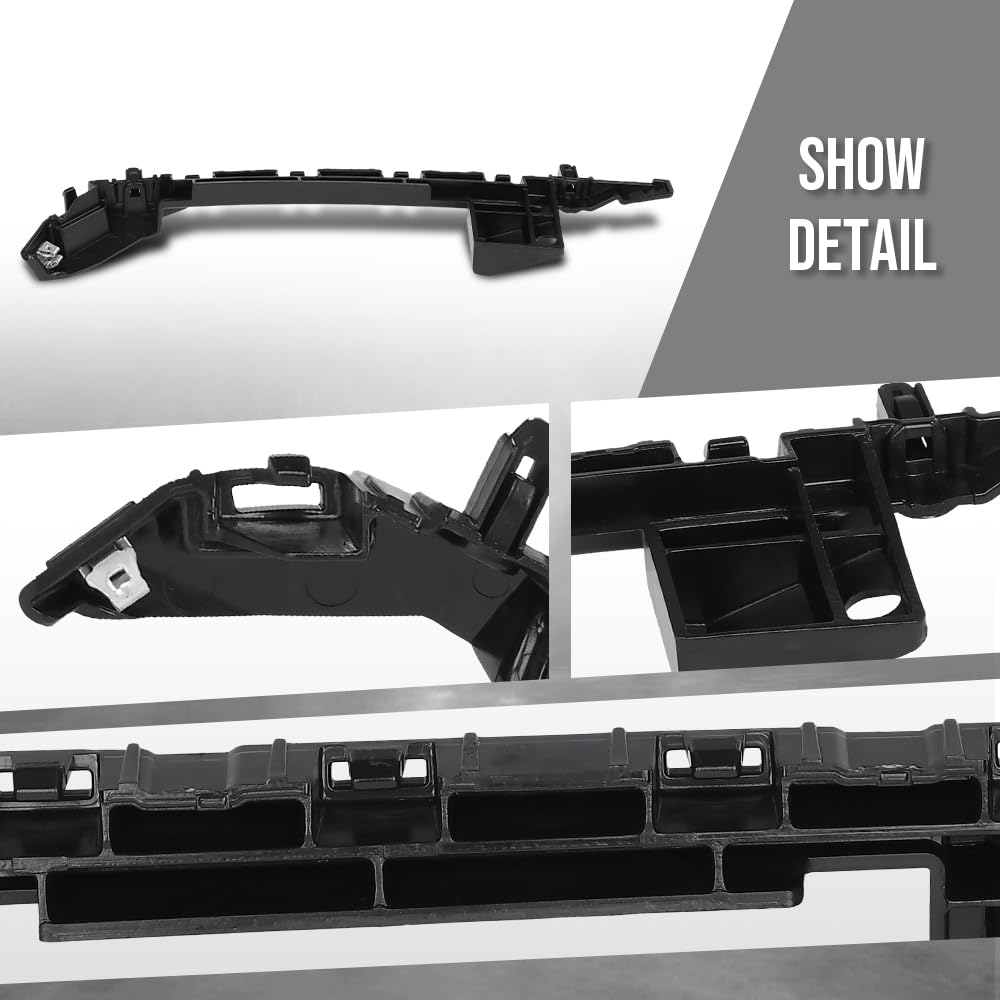 G-PLUS Bumper Bracket Set Front Left and Right Side Compatible with Cadillac XT5 (submodel: Base, Platinum) 2017 2018 2019, Fit Cadillac XT5 Livery 2021 2022 2023 84172893, 84172892 Black