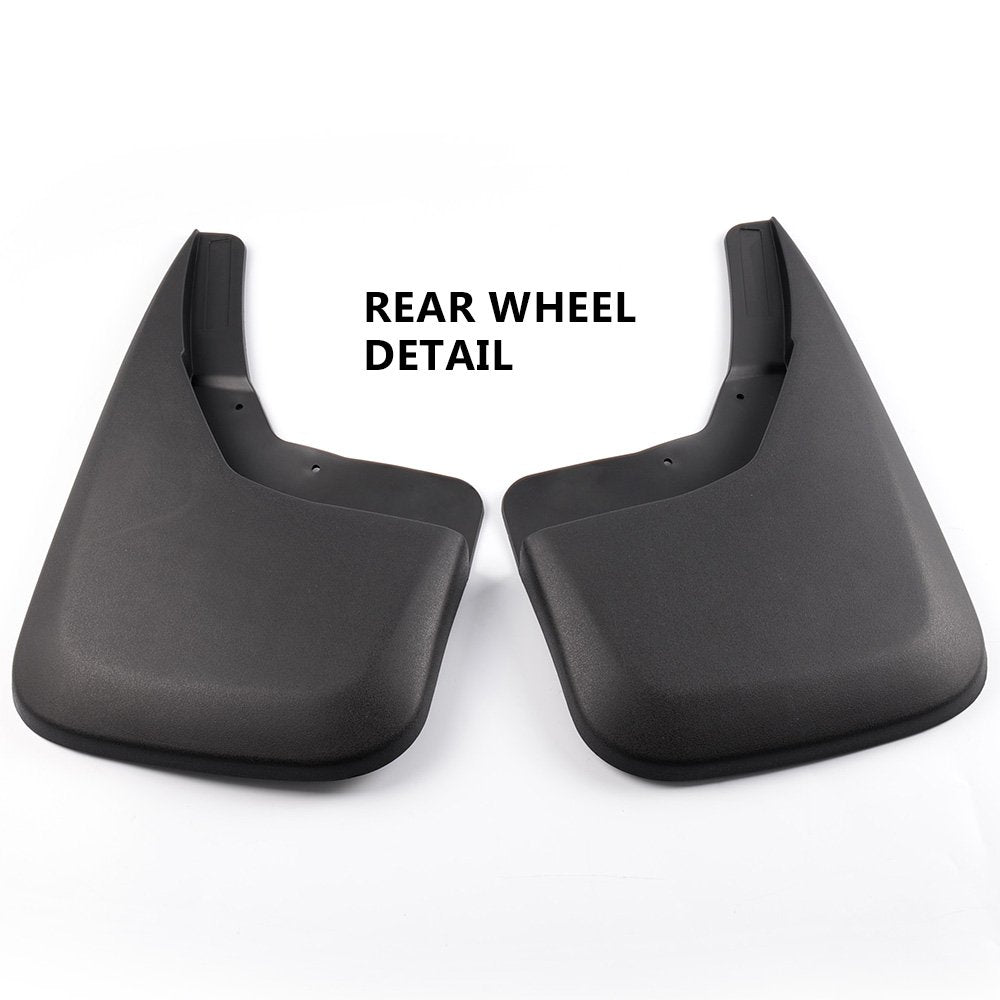 G-PLUS Mud Flap Flaps Splash Guards Mudguard Kit, Compatible with Chevy Silverado 1500 2014-2018/Silverado 2500/3500 2015-2018 Fit No Drill Mud Guards Flare Splash Guards Molded (NOT fit GMC Sierra)