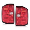 G-PLUS Tail Lights Assembly w/o Wiring Harness Fit Chevy Silverado 2500 HD 3500 HD/GMC Sierra 3500 HD 2016 2017 2018 2019 Left & Right Rear Brake Lamps, 23295939 84288723, Red Lens