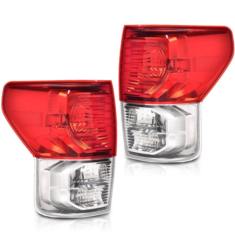 G-PLUS Tail Lights Brake Lamps w/o Bulbs Wiring Harness Left Right Fit Toyota Tundra 2007-2013(2-Door Regular Cab,4-Door Extra Cab,4-Door Crew Cab) TO2800183 TO2801183 Luces TraserasAssembly
