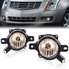 G-PLUS Fog Lights Compatible with Chevy Malibu 2013-2015 /Fit Chevy Malibu Limited 2016 /Fit Saturn Astra 2008-2009 Clear Lens Black Housing Fog Lamps 94708773 94708774 116-01278R GM2592301
