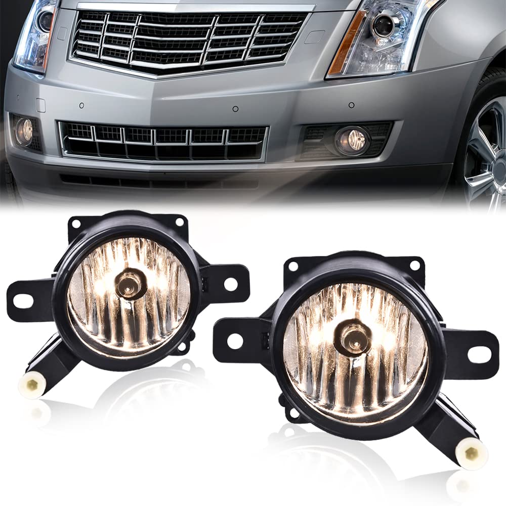 G-PLUS Fog Lights Compatible with Chevy Malibu 2013-2015 /Fit Chevy Malibu Limited 2016 /Fit Saturn Astra 2008-2009 Clear Lens Black Housing Fog Lamps 94708773 94708774 116-01278R GM2592301