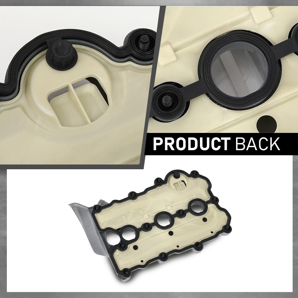 G-PLUS Left Engine Valve Cover w/Gasket Compatible with Audi A4 2005-2008/ Fit Audi A6 2005-2011 06E103471G, V104953, 0360037 Silver