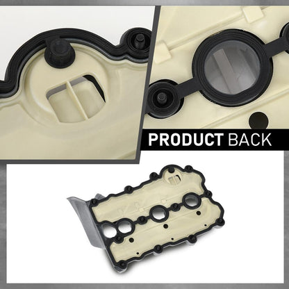 G-PLUS Left Engine Valve Cover w/Gasket Compatible with Audi A4 2005-2008/ Fit Audi A6 2005-2011 06E103471G, V104953, 0360037 Silver