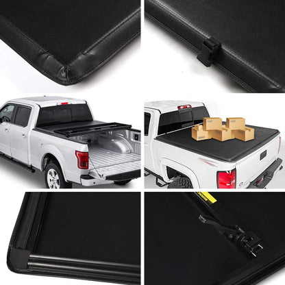 T3 Tri-Fold Truck Tonneau Cover Replacement for Nissan Frontier 2005-2021 / Suzuki Equator 2009-2014 | Fleetside 5' Bed | for Models with or Without The Utili-Track System