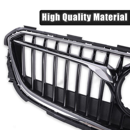 G-PLUS Front Bumper Grille Upper Black/Chrome Compatible with 2018-2020 Buick Regal TourX 39119344