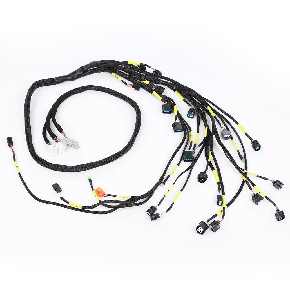 G-PLUS K-Series Tucked Engine Harness Compatible with Honda Civic 1988-2000 /Honda CRX 1988,1990-1991/Acura Integra 1992-2001/Acura RSX 2002-2006
