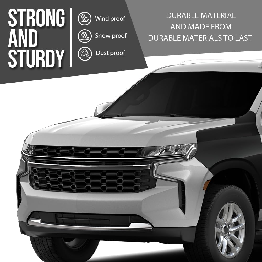 G-PLUS Front Left Side Fender Compatible with Chevy Suburban (submodel: Commercial, High Country, LS, LT, Premier, RST, Z71) 2021 2022 2023 2024 84384210, GM1240418 Black