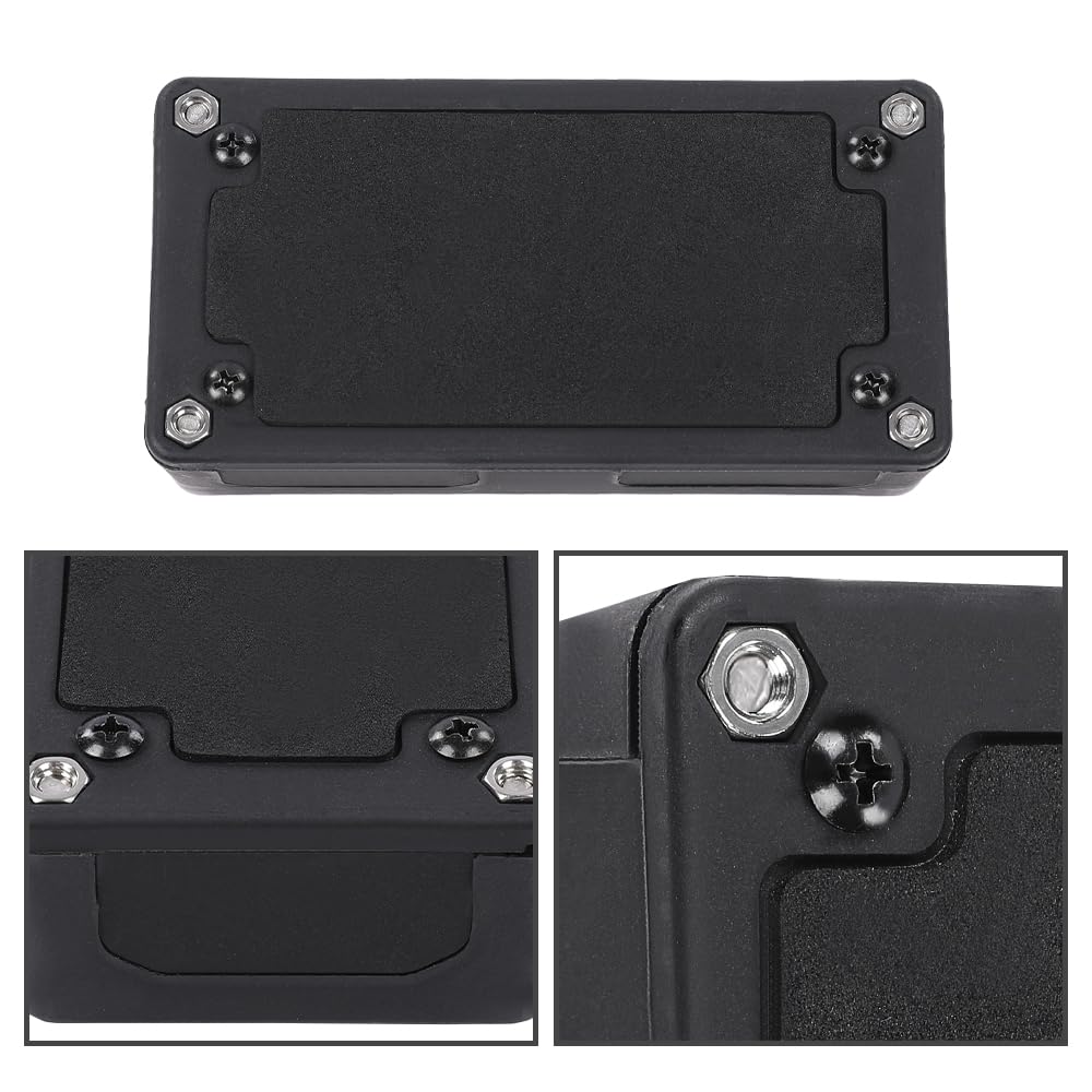 G-PLUS Nylon 30 Fiberglass Black Distribution Box 12 Terminal Ground Power Distribution Junction Block Kit 12V 100A