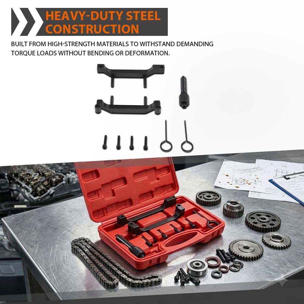 G-PLUS Camshaft Timing Locking Tool Set Fit Jeep Grand Cherokee 3.0 V6 CRD 2011-2013 with Engine Codes EXF VM23D Fit Jeep Grand Cherokee 3.0D Multijet 2011-2015 10359A, 10338-1, 10339 Silver
