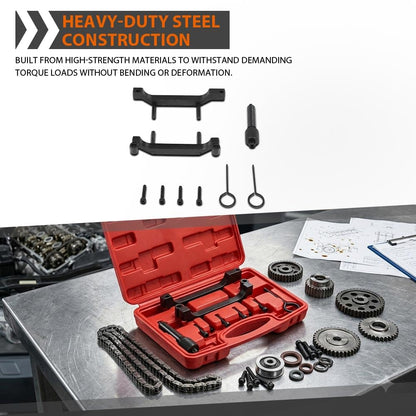 G-PLUS Camshaft Timing Locking Tool Set Fit Jeep Grand Cherokee 3.0 V6 CRD 2011-2013 with Engine Codes EXF VM23D Fit Jeep Grand Cherokee 3.0D Multijet 2011-2015 10359A, 10338-1, 10339 Silver