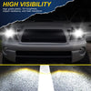 G-PLUS Headlights Assembly, Compatible with 2005 2006 2007 2008 2009 2010 2011 Toyota Tacoma Bumper Headlamps, Smoky Lens Black Housing Amber Reflector,faros delanteros