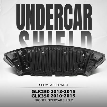 G-PLUS Undercar Shield Engine Splash Shield Front Lower Compatible with Benz GLK250 2013 2014 2015, Fit Benz GLK350 2010 2011 2012 2013 2014 2015 MB1228157, 2045201523 Black